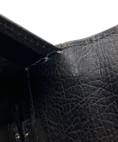 Yves Saint Laurent（イヴサンローラン）Yves Saint Laurent (イヴサンローラン) レザーハンドバッグ ブラックの古着・服飾アイテム