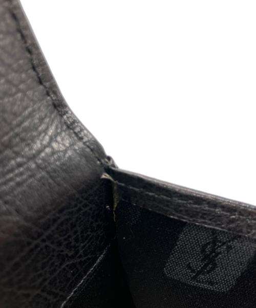 Yves Saint Laurent（イヴサンローラン）Yves Saint Laurent (イヴサンローラン) レザーハンドバッグ ブラックの古着・服飾アイテム