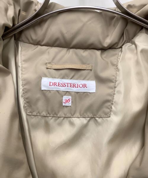 DRESSTERIOR（ドレステリア）DRESSTERIOR (ドレステリア) ダウンコート ベージュ サイズ:36の古着・服飾アイテム