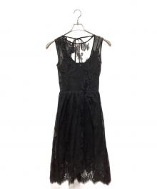 FRAY ID（フレイ アイディー）の古着「ノースリーブワンピース」｜ブラック