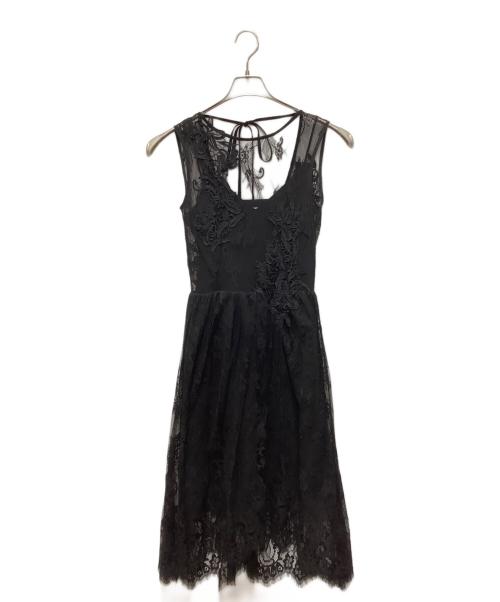 FRAY ID（フレイ アイディー）FRAY ID (フレイ アイディー) ノースリーブワンピース ブラックの古着・服飾アイテム