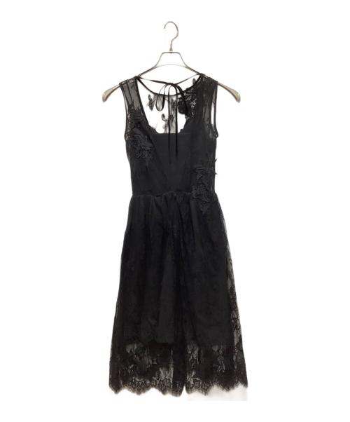 FRAY ID（フレイ アイディー）FRAY ID (フレイ アイディー) ノースリーブワンピース ブラックの古着・服飾アイテム