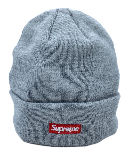 SUPREME（シュプリーム）Supreme (シュプリーム) New Era (ニューエラ) ニット帽 ライトグレーの古着・服飾アイテム