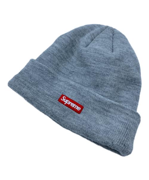 SUPREME（シュプリーム）Supreme (シュプリーム) New Era (ニューエラ) ニット帽 ライトグレーの古着・服飾アイテム