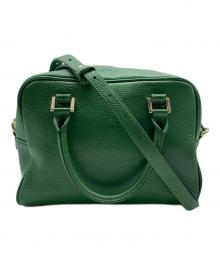 ZAKKA BOX（ザッカボックス）の古着「2WAYレザーショルダーバッグ」｜グリーン