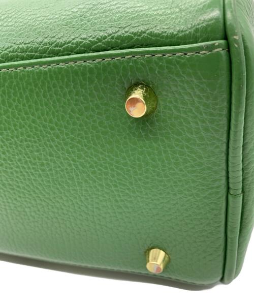 ZAKKA BOX（ザッカボックス）ZAKKA BOX (ザッカボックス) 2WAYレザーショルダーバッグ グリーンの古着・服飾アイテム