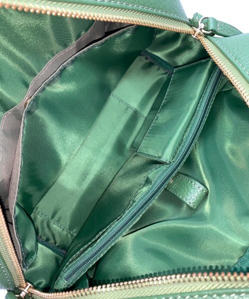 ZAKKA BOX（ザッカボックス）ZAKKA BOX (ザッカボックス) 2WAYレザーショルダーバッグ グリーンの古着・服飾アイテム
