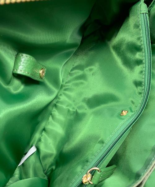 ZAKKA BOX（ザッカボックス）ZAKKA BOX (ザッカボックス) 2WAYレザーショルダーバッグ グリーンの古着・服飾アイテム