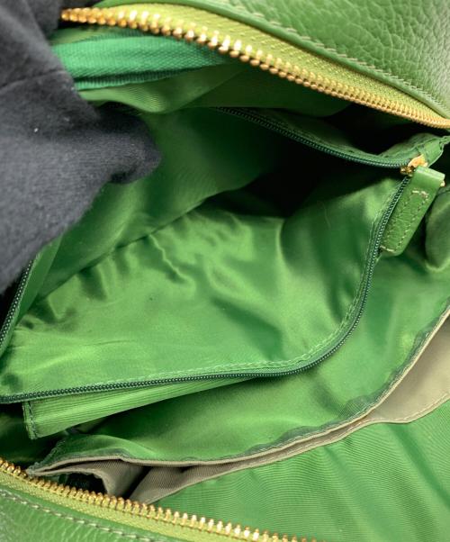 ZAKKA BOX（ザッカボックス）ZAKKA BOX (ザッカボックス) 2WAYレザーショルダーバッグ グリーンの古着・服飾アイテム