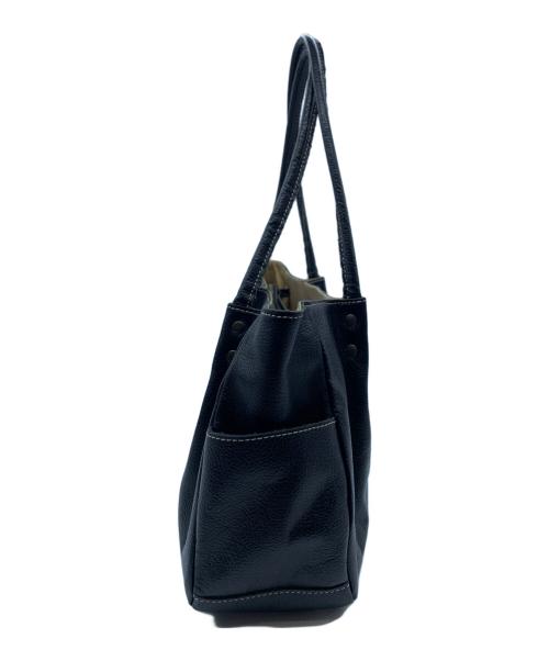 LILY（リリィ）LILY (リリィ) レザートートバッグ ブラックの古着・服飾アイテム