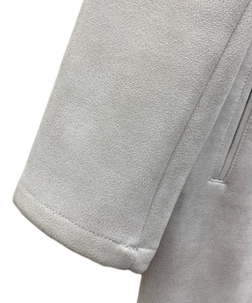 Acuta（アクータ）Acuta (アクータ) フェイクスエードVネックコート ライトグレー サイズ:FREEの古着・服飾アイテム