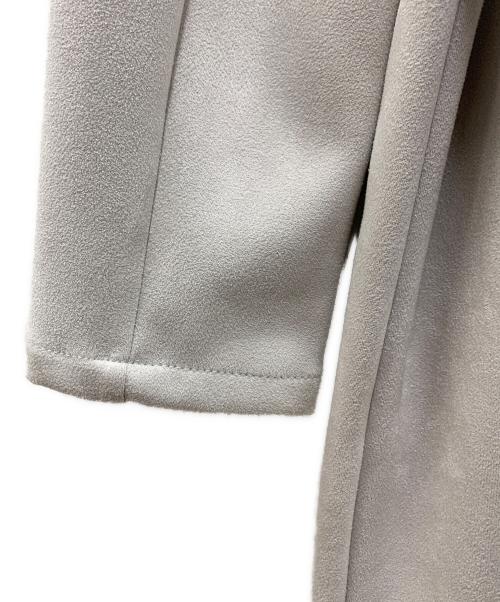 Acuta（アクータ）Acuta (アクータ) フェイクスエードVネックコート ライトグレー サイズ:FREEの古着・服飾アイテム