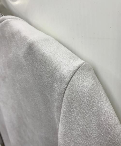 Acuta（アクータ）Acuta (アクータ) フェイクスエードVネックコート ライトグレー サイズ:FREEの古着・服飾アイテム