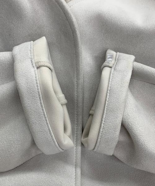 Acuta（アクータ）Acuta (アクータ) フェイクスエードVネックコート ライトグレー サイズ:FREEの古着・服飾アイテム