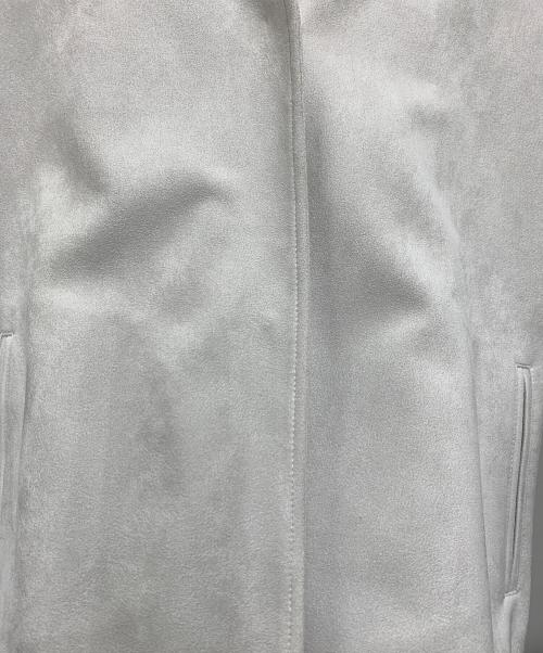 Acuta（アクータ）Acuta (アクータ) フェイクスエードVネックコート ライトグレー サイズ:FREEの古着・服飾アイテム