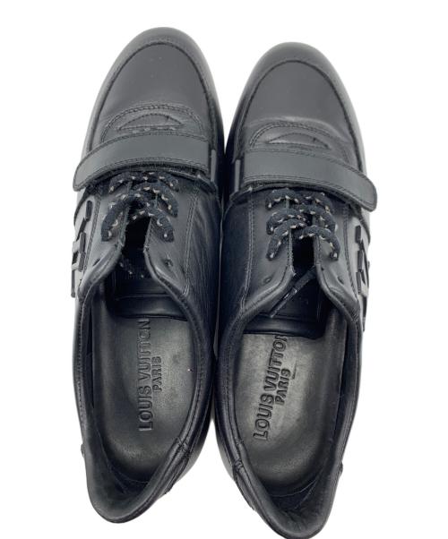 LOUIS VUITTON（ルイ ヴィトン）LOUIS VUITTON (ルイ ヴィトン) シューズ　ベルクロススニーカー ブラック サイズ:41の古着・服飾アイテム