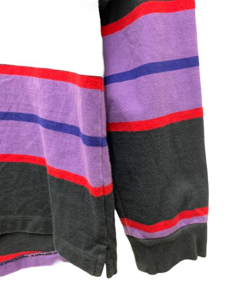 NIKE（ナイキ）NIKE (ナイキ) ラガーシャツ ブラック×パープル サイズ:Lの古着・服飾アイテム