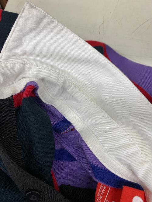 NIKE（ナイキ）NIKE (ナイキ) ラガーシャツ ブラック×パープル サイズ:Lの古着・服飾アイテム