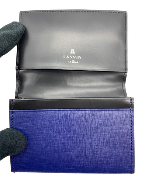 LANVIN en Bleu（ランバンオンブルー）LANVIN en Bleu (ランバンオンブルー) 名刺入れ ブルーの古着・服飾アイテム