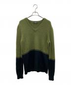 GABRIELE PASINIガブリエレパジーニ）の古着「セーター」｜グリーン×ブラック