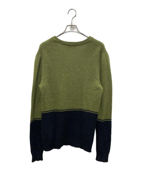 GABRIELE PASINI（ガブリエレパジーニ）GABRIELE PASINI (ガブリエレパジーニ) セーター グリーン×ブラック サイズ:Mの古着・服飾アイテム