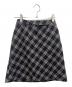 BURBERRY BLUE LABEL (バーバリー ブルー レーベル) ミディスカート ホワイト×ブラック サイズ:38：3000円