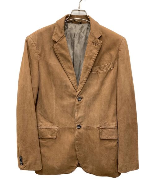 BANANA REPUBLIC（バナナリパブリック）BANANA REPUBLIC (バナナリパブリック) ヌバックレザージャケット ブラウン サイズ:Lの古着・服飾アイテム