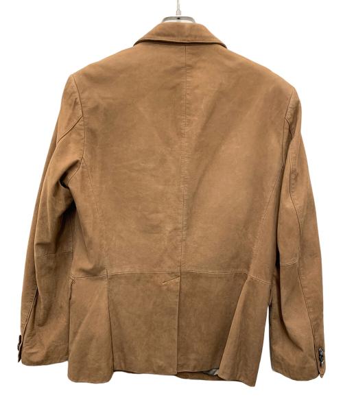 BANANA REPUBLIC（バナナリパブリック）BANANA REPUBLIC (バナナリパブリック) ヌバックレザージャケット ブラウン サイズ:Lの古着・服飾アイテム