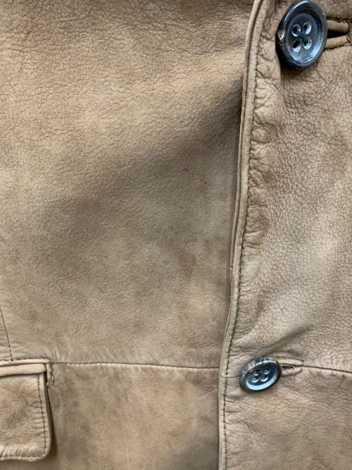 BANANA REPUBLIC（バナナリパブリック）BANANA REPUBLIC (バナナリパブリック) ヌバックレザージャケット ブラウン サイズ:Lの古着・服飾アイテム