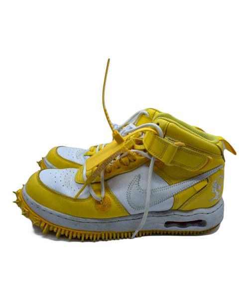 NIKE（ナイキ）NIKE (ナイキ) OFFWHITE (オフホワイト) Air Force 1 Mid SP LTHR イエロー×ホワイト サイズ:27.5の古着・服飾アイテム