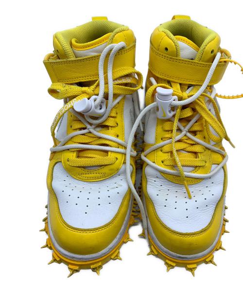 NIKE（ナイキ）NIKE (ナイキ) OFFWHITE (オフホワイト) Air Force 1 Mid SP LTHR イエロー×ホワイト サイズ:27.5の古着・服飾アイテム