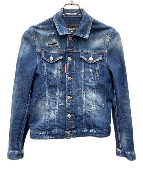 DSQUARED2（ディースクエアード）DSQUARED2 (ディースクエアード) デニムジャケット インディゴ サイズ:42の古着・服飾アイテム