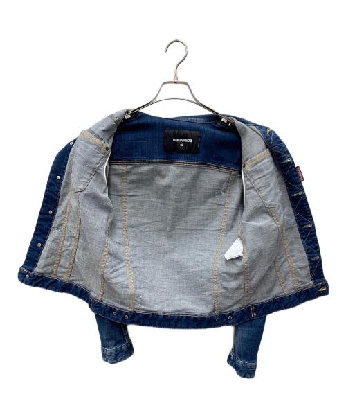 DSQUARED2（ディースクエアード）DSQUARED2 (ディースクエアード) デニムジャケット インディゴ サイズ:42の古着・服飾アイテム