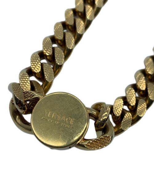 VERSACE（ヴェルサーチェ）VERSACE (ヴェルサーチェ) 喜平ネックレス　アイコンメデューサ ゴールドカラーの古着・服飾アイテム
