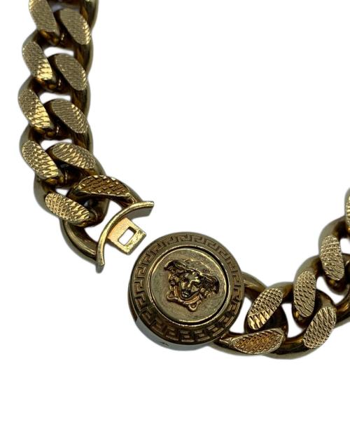 VERSACE（ヴェルサーチェ）VERSACE (ヴェルサーチェ) 喜平ネックレス　アイコンメデューサ ゴールドカラーの古着・服飾アイテム