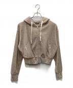 Sea Room lynnシールームリン）の古着「ジップパーカー」｜ベージュ