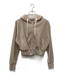 Sea Room lynn（シールームリン）の古着「ジップパーカー」｜ベージュ