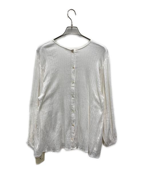 Sea Room lynn（シールームリン）Sea Room Lynn (シールームリン) Cottonクレープ2wayシャツ ホワイト サイズ:freeの古着・服飾アイテム