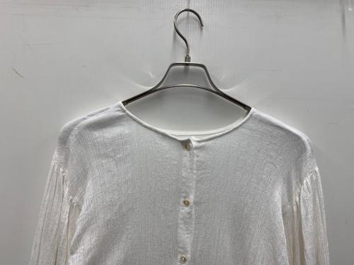Sea Room lynn（シールームリン）Sea Room Lynn (シールームリン) Cottonクレープ2wayシャツ ホワイト サイズ:freeの古着・服飾アイテム
