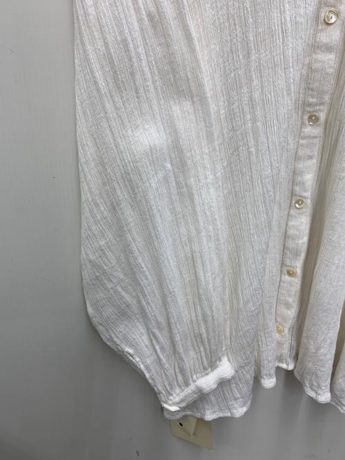 Sea Room lynn（シールームリン）Sea Room Lynn (シールームリン) Cottonクレープ2wayシャツ ホワイト サイズ:freeの古着・服飾アイテム