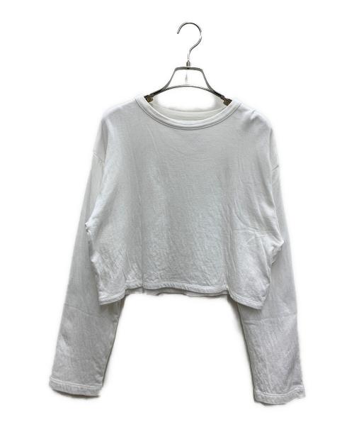 Sea Room lynn（シールームリン）Sea Room lynn (シールームリン) クロップドカットソー ホワイト サイズ:FREEの古着・服飾アイテム