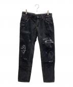 DOLCE & GABBANAドルチェ＆ガッバーナ）の古着「デニムパンツ」｜ブラック