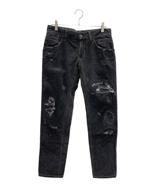 DOLCE & GABBANA（ドルチェ＆ガッバーナ）DOLCE & GABBANA (ドルチェ＆ガッバーナ) デニムパンツ ブラック サイズ:LLの古着・服飾アイテム