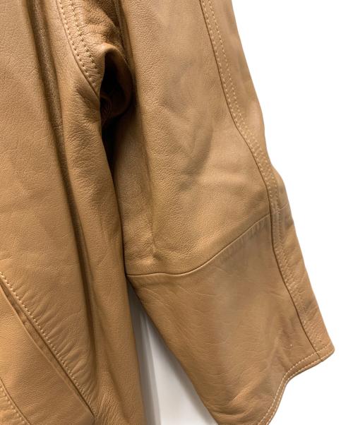 MARCELLA（MARCELLA）MARCELLA (MARCELLA) レザーコート ベージュ サイズ:USA8の古着・服飾アイテム