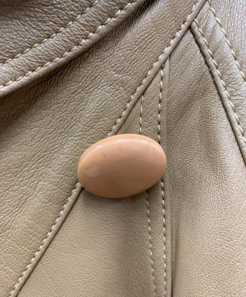MARCELLA（MARCELLA）MARCELLA (MARCELLA) レザーコート ベージュ サイズ:USA8の古着・服飾アイテム