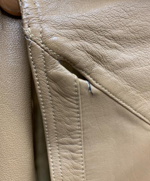MARCELLA（MARCELLA）MARCELLA (MARCELLA) レザーコート ベージュ サイズ:USA8の古着・服飾アイテム