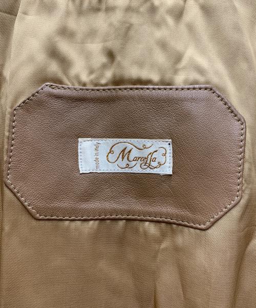 MARCELLA（MARCELLA）MARCELLA (MARCELLA) レザーコート ベージュ サイズ:USA8の古着・服飾アイテム