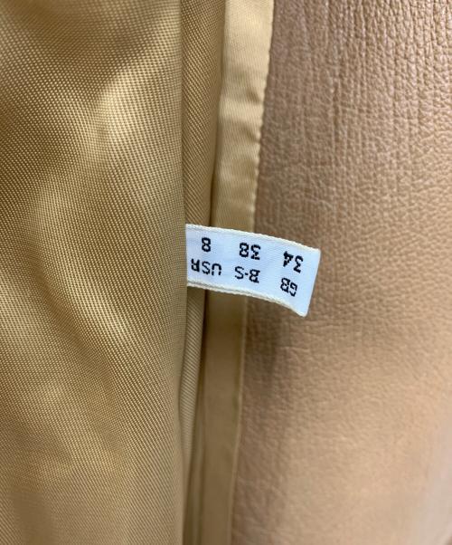 MARCELLA（MARCELLA）MARCELLA (MARCELLA) レザーコート ベージュ サイズ:USA8の古着・服飾アイテム