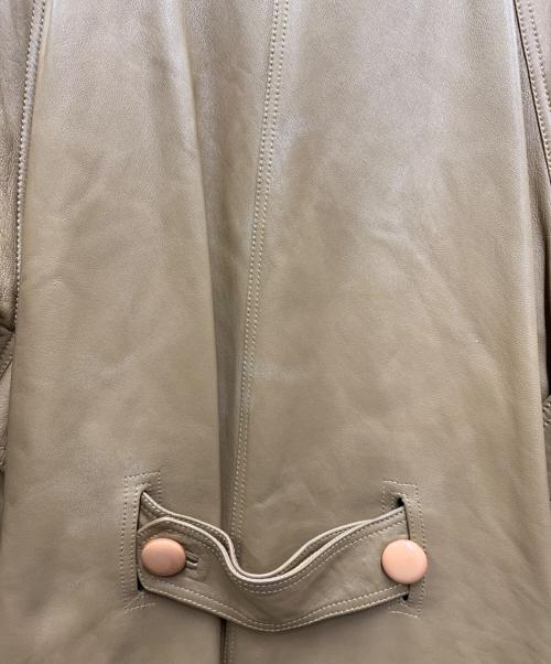MARCELLA（MARCELLA）MARCELLA (MARCELLA) レザーコート ベージュ サイズ:USA8の古着・服飾アイテム