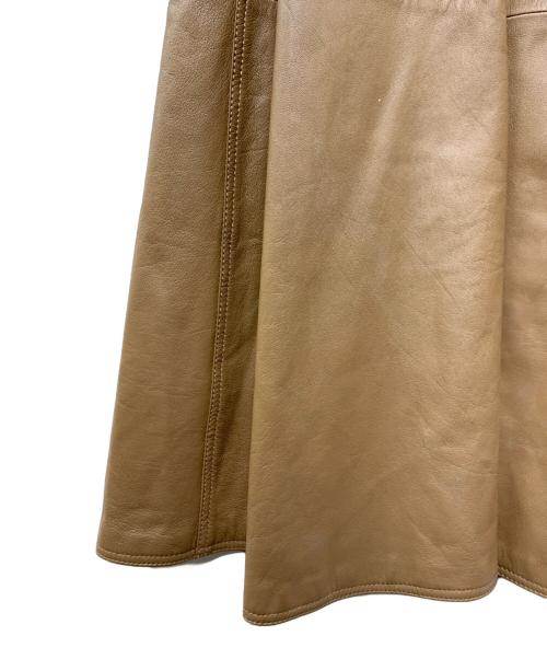 MARCELLA（MARCELLA）MARCELLA (MARCELLA) レザーコート ベージュ サイズ:USA8の古着・服飾アイテム